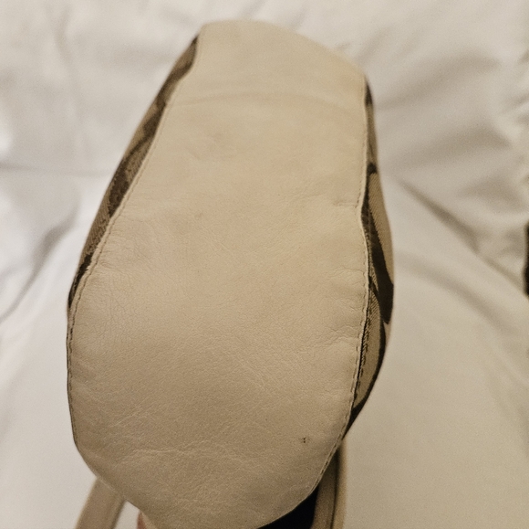 Coach Willis 19034 70th Anniversary Bag Khaki /Leather Crossbody - Picture 8 of 12